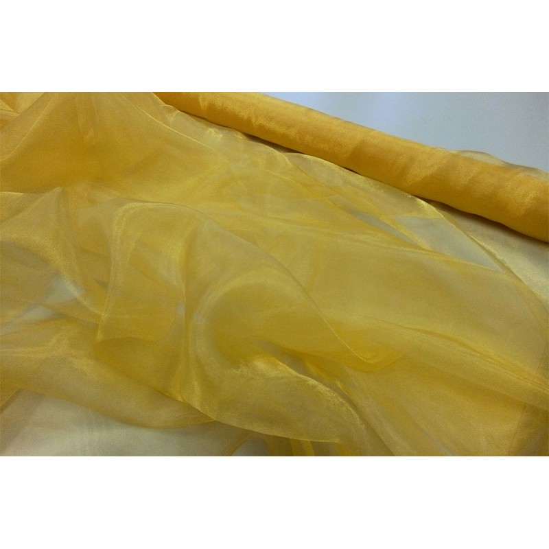 Scampoli in organza semi-trasparente colore giallo - Magzero1 S.R.L.S.